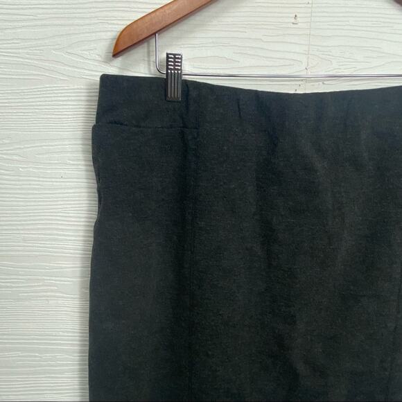 J. Jill Ponte Gray Pencil Skirt Large - Picture 2 of 5